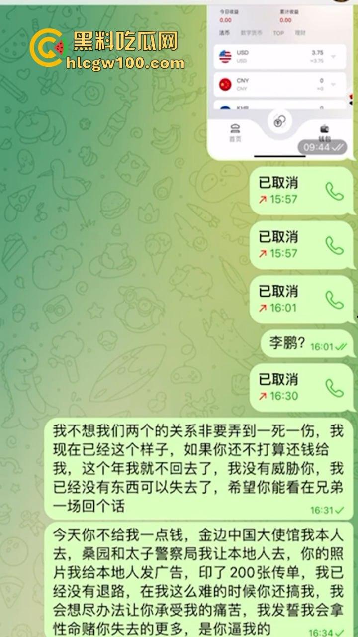 福建男子【李鹏】在柬埔寨放杀猪盘专骗自己人投注 崩盘后卷款跑路 遭受害男子人肉曝光 持枪追杀!-2