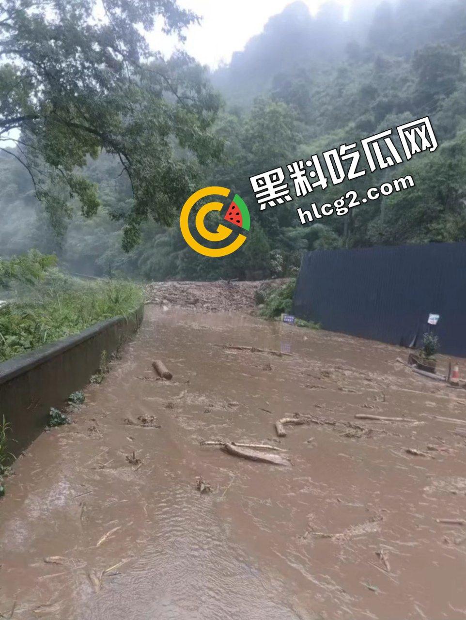 四川阿坝州九寨沟 恶劣天气导致山洪爆发泥石流 现场一片狼藉 消防人员救灾时被冲走!-3