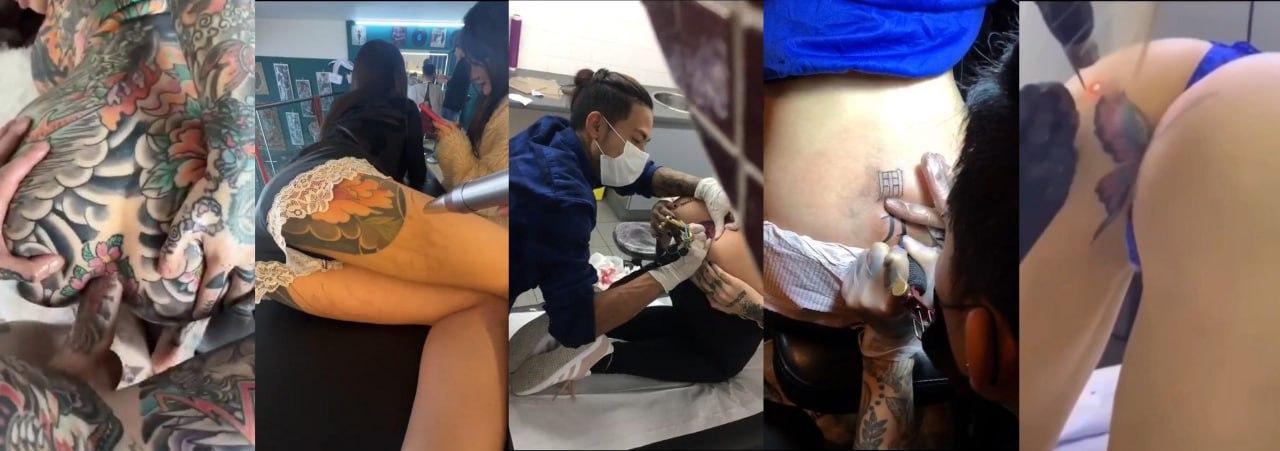 盘点各路 精神妹社会姐纹身!纹逼纹奶子 只为彰显母狗风范!-3