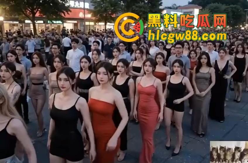 三亚百人美女广场舞阵仗惊人,身材火辣衣着清凉,这谁还敢说扰民?大爷们全程目不转睛,裤裆都鼓了!-8