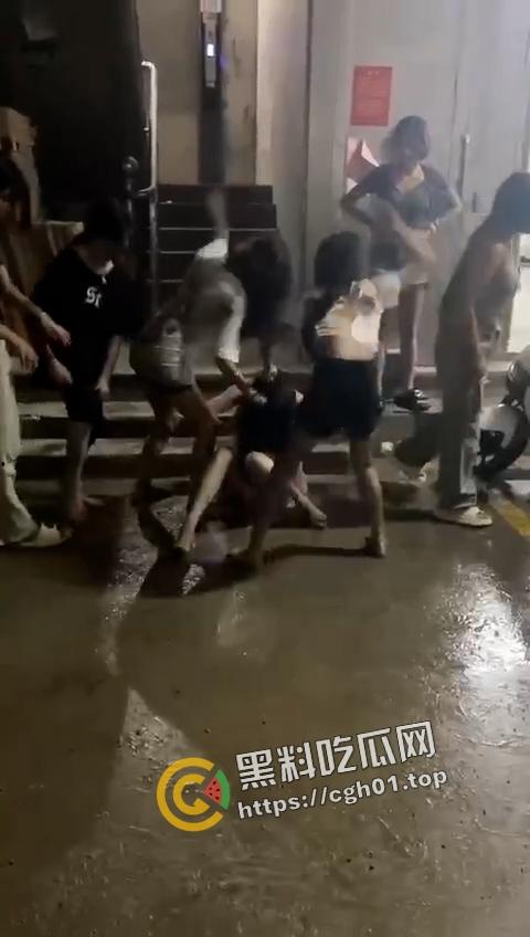 普宁精神小妹大战现场  扯头发 扇脸  朝着逼飞踢 场面堪比复仇者联盟-2