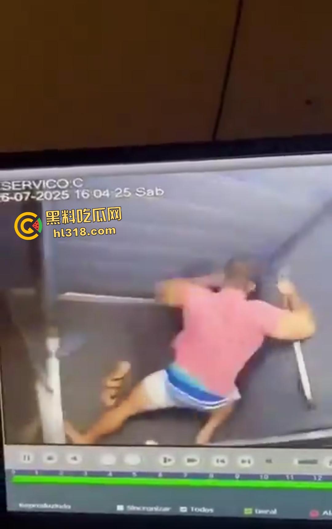 巴西前篮球明星伊戈尔·卡布拉尔化身暴徒!电梯内狂殴女友60拳,面骨粉碎血溅当场!-1