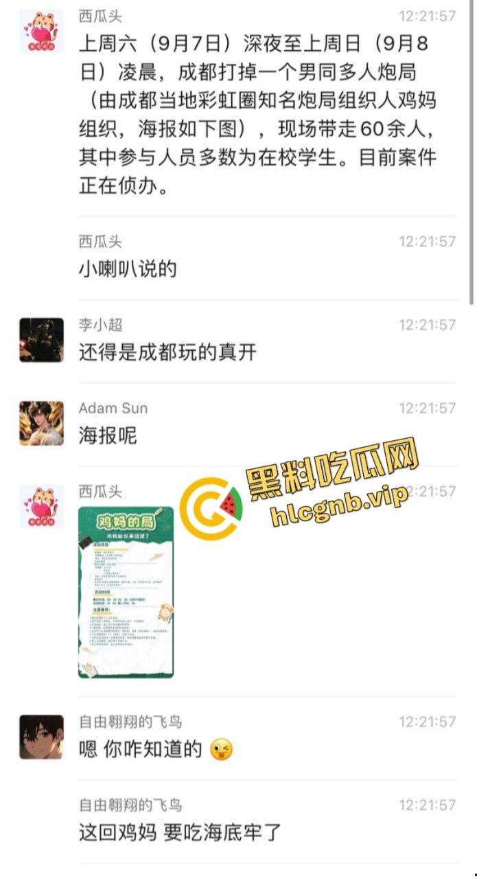 鸡妈喊你来‘团建’了!成都鸡妈Gay团体 聚众日屁眼被一锅端!-2