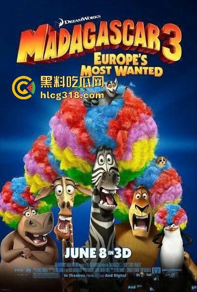 高清免费电影《马达加斯加3》以极致狂欢的外壳包裹温情内核，搞笑幽默的童年动画片。-3